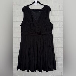 TORRID women’s  Dress Black Sleeveless A Line V-Neck plus size 20 ✨